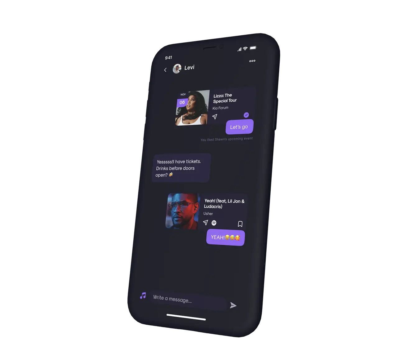 Chat screen